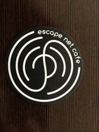 escape net cafe logo sticker